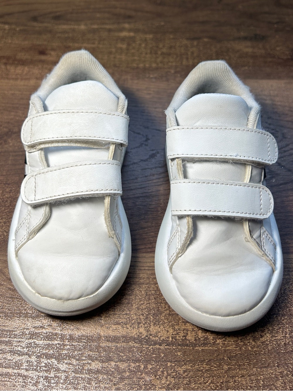 adidas White & Black Velcro Sneakers - Picture 6 of 10